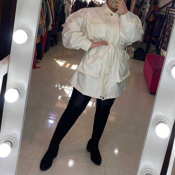 پالتو چرم چهارجیب47349