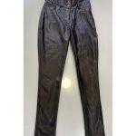 شلوار چرم فاق بلند کمرگنی داخل کرک