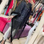 مانتو مازراتی رویه حریر گلدوزی