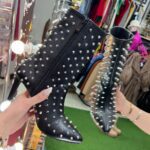 نیم بوت تمام پرچی پاشنه بلند(۲۴۸۴۵)