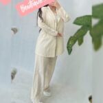 ست کت و شلوار لینن ریش(۲۷۹۰۱)