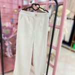 شلوار بگ بغل چاک لینن