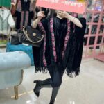 پانچ مخمل ریش دار گلدوزی (۳۰۰۴۱)