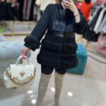 پالتو فوتر خزدار مشکی(30284)