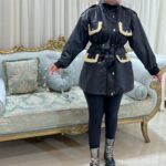 پالتو چرم عروسک دار(30321)