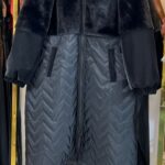 کاپشن بلند ترکیبی ترک31006