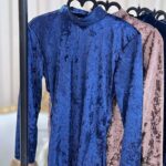 بادی مخمل آستین خز فول کش