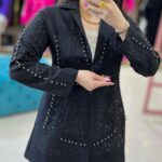 کت مزونی سنگ دوزی تمام مرواریدی33910