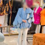 مانتو مزونی جین مدل گل 34040