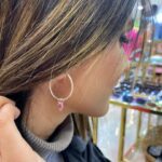 گوشواره حلقه ای آویزدار