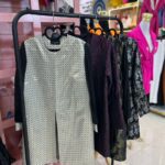 مانتو ژاکارد ضربدری