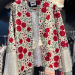 کت تمام گلدوزی استین پلیسه(34735)