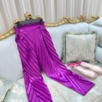 شلوار پلیسه ساتن زیبا