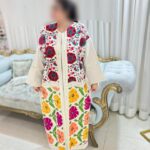 مانتو گلدوزی و تمام خامه دوزی کار دست و گل برجسته35076