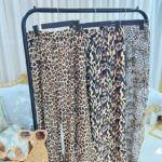 شلوار لینن پلنگی 36932