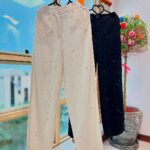 شلوار مرواریدی لینن36827