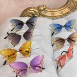 عینک شنل پروانه ای نگین دار