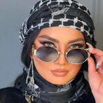 عینک سلین شیشه گرد فریم فلزی