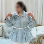 مانتو جین مدل گل رز41255