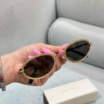 عینک دیور فریم فلزی طلایی