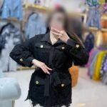 مانتو مزونی گیپور طرح گل ۴۲۴۶۱