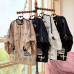 مانتو مزونی ژاکارد پروانه(41416)