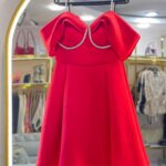 پیراهن مجلسی یقه دلبری