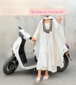 ست مانتو و پیراهن بغل تور37298 - Image 9