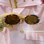 عینک دودی فریم پلنگی