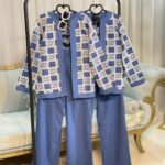 ست مانتو و شلوار جین گلدوزی(37230)