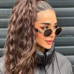 عینک ورساچه شیشه گرد بزرگ