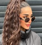 عینک ورساچه شیشه گرد بزرگ