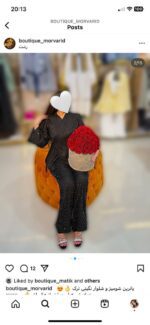 ست شومیز بنددار و شلوار433870 - Image 2