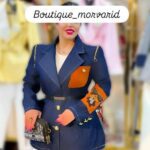 کت جین سرشانه زیپ سورمه ای42419