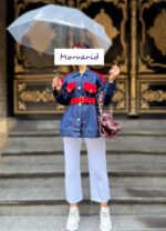 کت جین ترک ترکیبی سرمه ای 38183 - Image 2