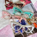 عینک گربه ای فول نگین