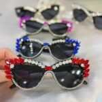 عینک فانتزی نگینی