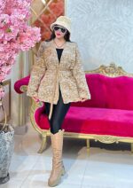 پالتو پوست گلدوزی46986 - Image 3