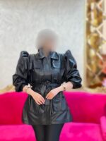 پالتو چرم چهارجیب47349 - Image 3