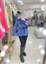 پالتو مخمل ابریشم ضخیم45586 - Image 5