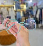 عینک باربری مربع بی رنگ 56214 - Image 2