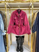 پالتو مخمل ابریشم آستین زیپ46391 - Image 9