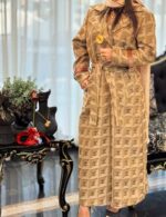 پالتو ماکسی وارداتی آستردار87541 - Image 3