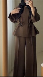 کت و شلوار مدل گل 34678 - Image 5