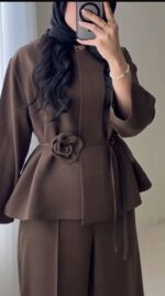 کت و شلوار مدل گل 34678 - Image 4