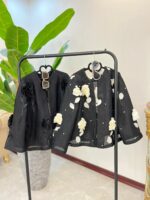 مانتو مزونی گلدار مرواریدی 97412 - Image 4