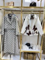 مانتو مغزدوزی پروانه ای 345345 - Image 6